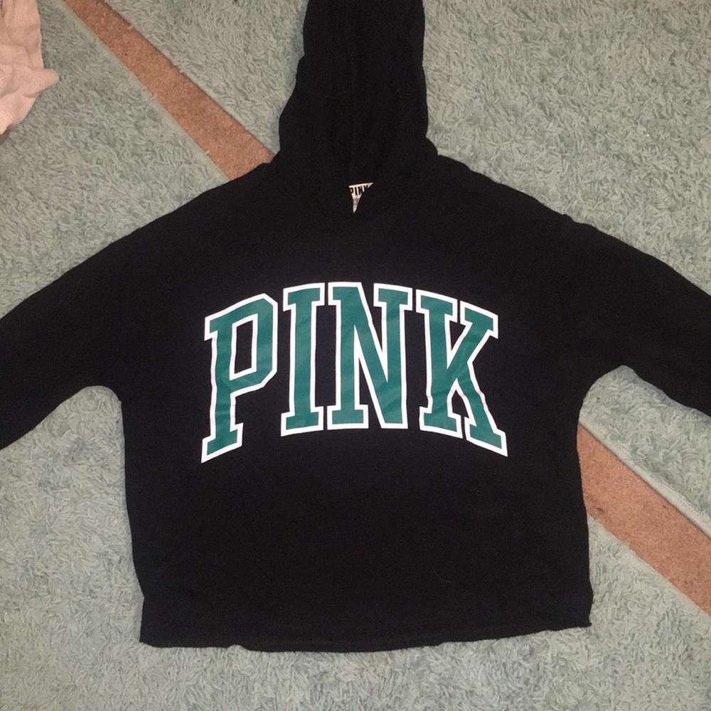 Pink Crop Top Hoodie